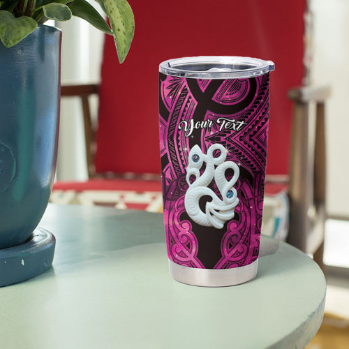 Personalised Maori Matariki Manaia Mawhero Tumbler Cup Maori Kowhaiwhai Pattern Galaxy