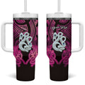 Personalised Maori Matariki Manaia Mawhero Tumbler With Handle Maori Kowhaiwhai Pattern Galaxy