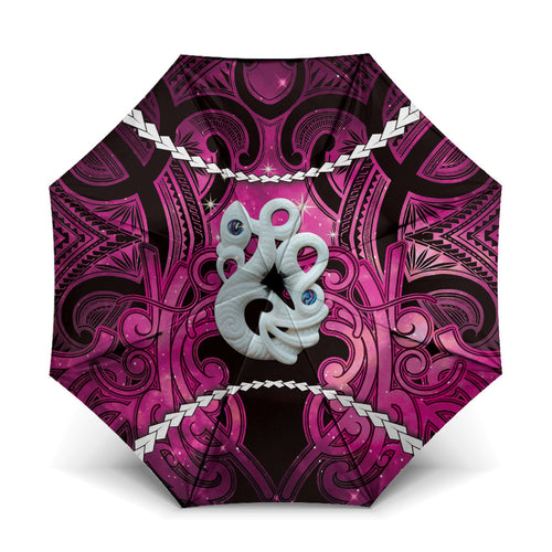 Maori Matariki Manaia Mawhero Umbrella Maori Kowhaiwhai Pattern Galaxy