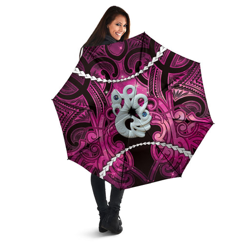Maori Matariki Manaia Mawhero Umbrella Maori Kowhaiwhai Pattern Galaxy
