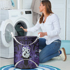 Maori Matariki Manaia Waiporoporo Laundry Basket Maori Kowhaiwhai Pattern Galaxy