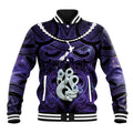 Personalised Maori Matariki Manaia Waiporoporo Baseball Jacket Maori Kowhaiwhai Pattern Galaxy