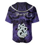 Personalised Maori Matariki Manaia Waiporoporo Baseball Jersey Maori Kowhaiwhai Pattern Galaxy