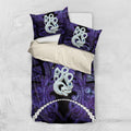 Maori Matariki Manaia Waiporoporo Bedding Set Maori Kowhaiwhai Pattern Galaxy