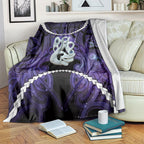 Maori Matariki Manaia Waiporoporo Blanket Maori Kowhaiwhai Pattern Galaxy