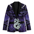 Personalised Maori Matariki Manaia Waiporoporo Blazer Maori Kowhaiwhai Pattern Galaxy
