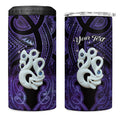 Personalised Maori Matariki Manaia Waiporoporo 4 in 1 Can Cooler Tumbler Maori Kowhaiwhai Pattern Galaxy