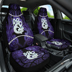 Maori Matariki Manaia Waiporoporo Car Seat Cover Maori Kowhaiwhai Pattern Galaxy