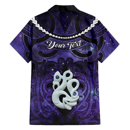 Personalised Maori Matariki Manaia Waiporoporo Family Matching Mermaid Dress and Hawaiian Shirt Maori Kowhaiwhai Pattern Galaxy