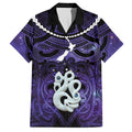 Personalised Maori Matariki Manaia Waiporoporo Hawaiian Shirt Maori Kowhaiwhai Pattern Galaxy