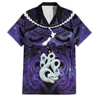 Personalised Maori Matariki Manaia Waiporoporo Hawaiian Shirt Maori Kowhaiwhai Pattern Galaxy