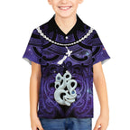 Personalised Maori Matariki Manaia Waiporoporo Hawaiian Shirt Maori Kowhaiwhai Pattern Galaxy