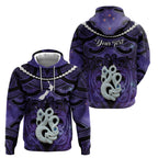 Personalised Maori Matariki Manaia Waiporoporo Hoodie Maori Kowhaiwhai Pattern Galaxy