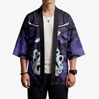 Personalised Maori Matariki Manaia Waiporoporo Kimono Maori Kowhaiwhai Pattern Galaxy