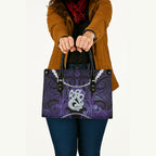 Maori Matariki Manaia Waiporoporo Leather Bag Maori Kowhaiwhai Pattern Galaxy