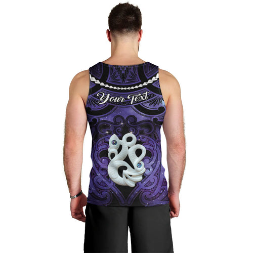 Personalised Maori Matariki Manaia Waiporoporo Men Tank Top Maori Kowhaiwhai Pattern Galaxy