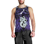Personalised Maori Matariki Manaia Waiporoporo Men Tank Top Maori Kowhaiwhai Pattern Galaxy
