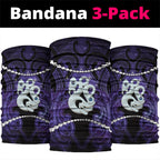 Maori Matariki Manaia Waiporoporo Neck Gaiter Maori Kowhaiwhai Pattern Galaxy