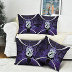 Maori Matariki Manaia Waiporoporo Pillow Cover Maori Kowhaiwhai Pattern Galaxy