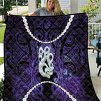 Maori Matariki Manaia Waiporoporo Quilt Maori Kowhaiwhai Pattern Galaxy