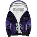 Personalised Maori Matariki Manaia Waiporoporo Sherpa Hoodie Maori Kowhaiwhai Pattern Galaxy