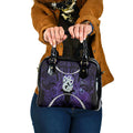 Maori Matariki Manaia Waiporoporo Shoulder Handbag Maori Kowhaiwhai Pattern Galaxy