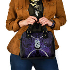 Maori Matariki Manaia Waiporoporo Shoulder Handbag Maori Kowhaiwhai Pattern Galaxy
