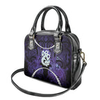 Maori Matariki Manaia Waiporoporo Shoulder Handbag Maori Kowhaiwhai Pattern Galaxy