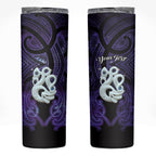 Personalised Maori Matariki Manaia Waiporoporo Skinny Tumbler Maori Kowhaiwhai Pattern Galaxy
