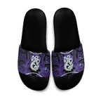 Maori Matariki Manaia Waiporoporo Slide Sandals Maori Kowhaiwhai Pattern Galaxy