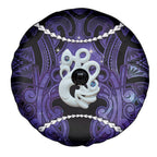 Maori Matariki Manaia Waiporoporo Spare Tire Cover Maori Kowhaiwhai Pattern Galaxy