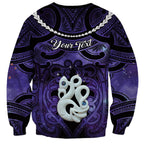 Personalised Maori Matariki Manaia Waiporoporo Sweatshirt Maori Kowhaiwhai Pattern Galaxy