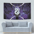 Maori Matariki Manaia Waiporoporo Tapestry Maori Kowhaiwhai Pattern Galaxy