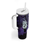 Personalised Maori Matariki Manaia Waiporoporo Tumbler With Handle Maori Kowhaiwhai Pattern Galaxy