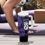 Personalised Maori Matariki Manaia Waiporoporo Tumbler With Handle Maori Kowhaiwhai Pattern Galaxy