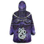 Personalised Maori Matariki Manaia Waiporoporo Wearable Blanket Hoodie Maori Kowhaiwhai Pattern Galaxy