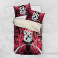 Maori Matariki Manaia Whero Bedding Set Maori Kowhaiwhai Pattern Galaxy