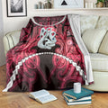 Maori Matariki Manaia Whero Blanket Maori Kowhaiwhai Pattern Galaxy