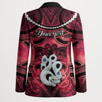 Personalised Maori Matariki Manaia Whero Blazer Maori Kowhaiwhai Pattern Galaxy