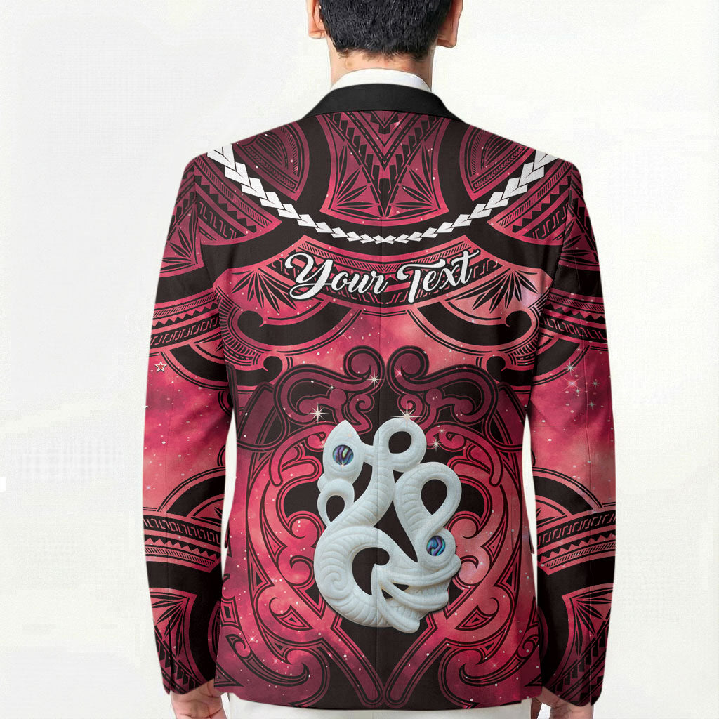 Personalised Maori Matariki Manaia Whero Blazer Maori Kowhaiwhai Pattern Galaxy