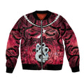 Personalised Maori Matariki Manaia Whero Bomber Jacket Maori Kowhaiwhai Pattern Galaxy