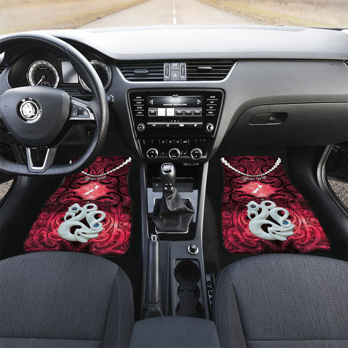 Personalised Maori Matariki Manaia Whero Car Mats Maori Kowhaiwhai Pattern Galaxy