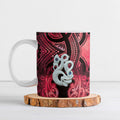 Personalised Maori Matariki Manaia Whero Ceramic Mug Maori Kowhaiwhai Pattern Galaxy
