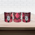 Personalised Maori Matariki Manaia Whero Ceramic Mug Maori Kowhaiwhai Pattern Galaxy