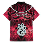 Personalised Maori Matariki Manaia Whero Family Matching Off Shoulder Maxi Dress and Hawaiian Shirt Maori Kowhaiwhai Pattern Galaxy