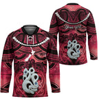 Personalised Maori Matariki Manaia Whero Hockey Jersey Maori Kowhaiwhai Pattern Galaxy