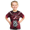 Personalised Maori Matariki Manaia Whero Kid T Shirt Maori Kowhaiwhai Pattern Galaxy