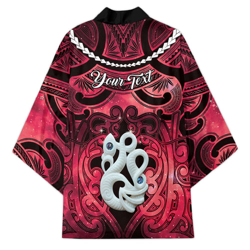 Personalised Maori Matariki Manaia Whero Kimono Maori Kowhaiwhai Pattern Galaxy