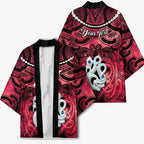 Personalised Maori Matariki Manaia Whero Kimono Maori Kowhaiwhai Pattern Galaxy