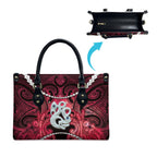Maori Matariki Manaia Whero Leather Bag Maori Kowhaiwhai Pattern Galaxy
